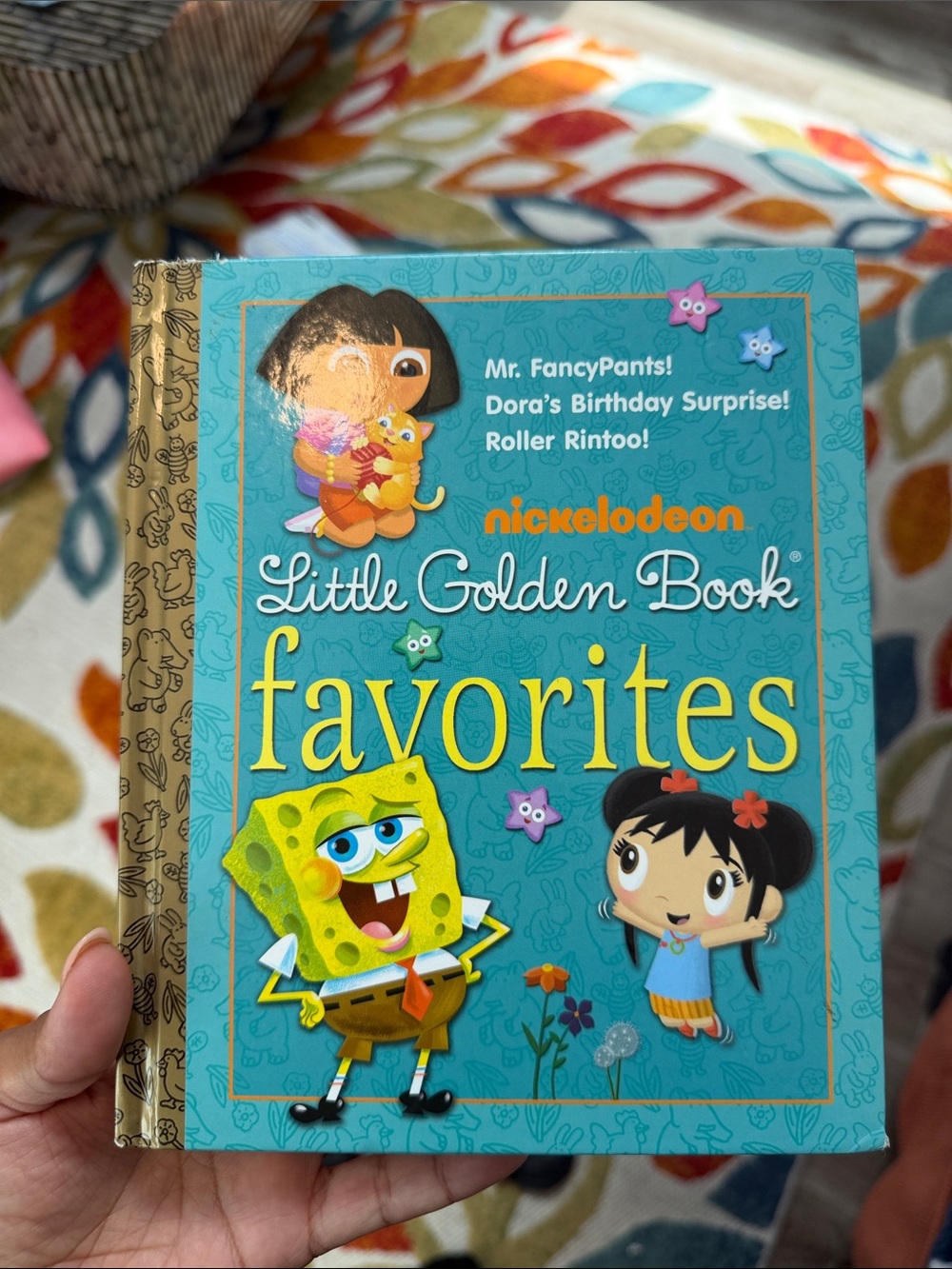2011 Nickelodeon Little Golden Book Favorites - Teal Cover with Yellow Accents